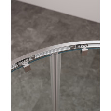 Душевой уголок Cezares MOLVENO-RH-22-130/120-C-Cr-IV, 130х120х195, профиль хром, стекло прозрачное