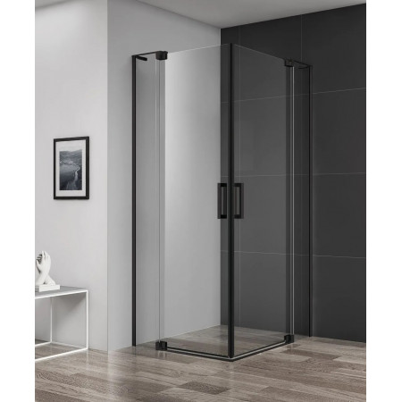 Душевой уголок Cezares SLIDER-A-2-90/100-C-NERO Душевой уголок Cezares SLIDER-A-2-90/100-C-NERO