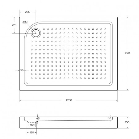 Акриловый поддон 120х80 левосторонний BelBagno TRAY-BB-AH-120/80-15-W-L с сифоном Акриловый поддон 120х80 левосторонний BelBagno TRAY-BB-AH-120/80-15-W-L с сифоном