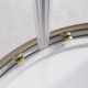 Душевой уголок Cezares RELAX-304-RH-2-120/90-C-BORO, 120х90х200, профиль брашированное золото, прозрачное стекло