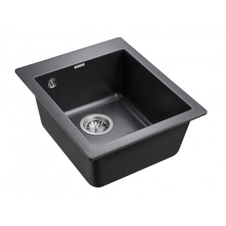 Мойка кварцевая KANTE 40, IT-GRANIT, PM104249-BL, черный , 415х490 мм, Paulmark