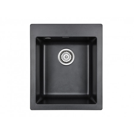 Мойка кварцевая KANTE 40, IT-GRANIT, PM104249-BL, черный , 415х490 мм, Paulmark