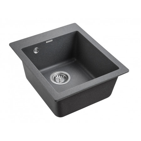 Мойка кварцевая KANTE 40, IT-GRANIT, PM104249-DG, графит, 415х490 мм, Paulmark Мойка кварцевая KANTE 40, IT-GRANIT, PM104249-DG, графит, 415х490 мм, Paulmark