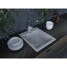 Мойка кварцевая KANTE 40, IT-GRANIT, PM104249-GR, серый, 415х490 мм, Paulmark