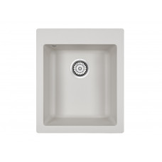 Мойка кварцевая KANTE 40, IT-GRANIT, PM104249-WH, белый, 415х490 мм, Paulmark