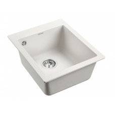 Мойка кварцевая KANTE 40, IT-GRANIT, PM104249-WH, белый, 415х490 мм, Paulmark