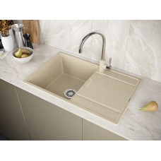 Мойка кварцевая FLUGEN 50-780, IT-GRANIT, PM217850-BE, бежевый, 780х500 мм, Paulmark