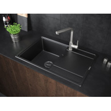 Мойка кварцевая FLUGEN 50-780, IT-GRANIT, PM217850-BL, черный, 780х500 мм, Paulmark