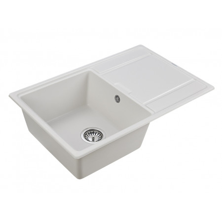 Мойка кварцевая FLUGEN 50-780, IT-GRANIT, PM217850-WH, белый, 780х500 мм, Paulmark Мойка кварцевая FLUGEN 50-780, IT-GRANIT, PM217850-WH, белый, 780х500 мм, Paulmark