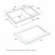 Мойка кварцевая FLUGEN 60, IT-GRANIT, PM317850-BL, черный, 780х500 мм, Paulmark Мойка кварцевая FLUGEN 60, IT-GRANIT, PM317850-BL, черный, 780х500 мм, Paulmark