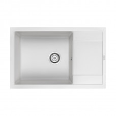 Мойка кварцевая FLUGEN 60, IT-GRANIT, PM317850-WH, белый, 780х500 мм, Paulmark