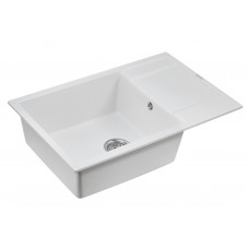 Мойка кварцевая FLUGEN 60, IT-GRANIT, PM317850-WH, белый, 780х500 мм, Paulmark