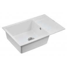 Мойка кварцевая FLUGEN 60, IT-GRANIT, PM317850-WH, белый, 780х500 мм, Paulmark