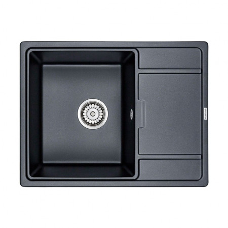 Мойка кварцевая FLUGEN 50-650, IT-GRANIT, PM216550-BLM, черный металлик, 650х500 мм, Paulmark Мойка кварцевая FLUGEN 50-650, IT-GRANIT, PM216550-BLM, черный металлик, 650х500 мм, Paulmark