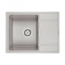 Мойка кварцевая FLUGEN 50-650, IT-GRANIT, PM216550-GR, серый, 650х500 мм, Paulmark