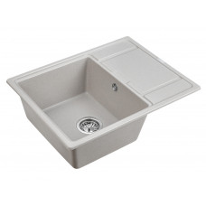 Мойка кварцевая FLUGEN 50-650, IT-GRANIT, PM216550-GR, серый, 650х500 мм, Paulmark
