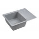 Мойка кварцевая FLUGEN 50-650, IT-GRANIT, PM216550-GRM, серый металлик, 650х500 мм, Paulmark