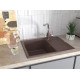 Мойка кварцевая FLUGEN 50-650, IT-GRANIT, PM216550-GRM, серый металлик, 650х500 мм, Paulmark