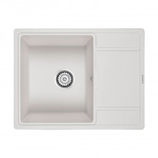 Мойка кварцевая FLUGEN 50-650, IT-GRANIT, PM216550-WH, белый, 650х500 мм, Paulmark