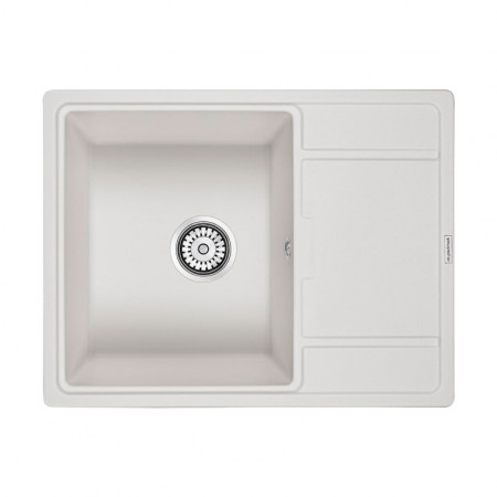 Мойка кварцевая FLUGEN 50-650, IT-GRANIT, PM216550-WH, белый, 650х500 мм, Paulmark