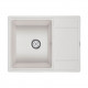 Мойка кварцевая FLUGEN 50-650, IT-GRANIT, PM216550-WH, белый, 650х500 мм, Paulmark