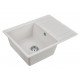 Мойка кварцевая FLUGEN 50-650, IT-GRANIT, PM216550-WH, белый, 650х500 мм, Paulmark