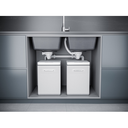 Мойка кварцевая FLUGEN 60/1,5, IT-GRANIT, PM237850-BL, черный, 775х495 мм, Paulmark