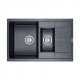 Мойка кварцевая FLUGEN 60/1,5, IT-GRANIT, PM237850-BLM, черный-металлик, 775х495 мм, Paulmark Мойка кварцевая FLUGEN 60/1,5, IT-GRANIT, PM237850-BLM, черный-металлик, 775х495 мм, Paulmark