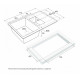 Мойка кварцевая FLUGEN 60/1,5, IT-GRANIT, PM237850-DG, графит, 775х495 мм, Paulmark Мойка кварцевая FLUGEN 60/1,5, IT-GRANIT, PM237850-DG, графит, 775х495 мм, Paulmark