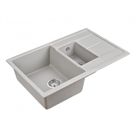Мойка кварцевая FLUGEN 60/1,5, IT-GRANIT, PM237850-GR, серый, 775х495 мм, Paulmark Мойка кварцевая FLUGEN 60/1,5, IT-GRANIT, PM237850-GR, серый, 775х495 мм, Paulmark