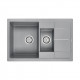 Мойка кварцевая FLUGEN 60/1,5, IT-GRANIT, PM237850-GRM, серый металлик, 775х495 мм, Paulmark