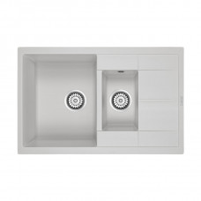 Мойка кварцевая FLUGEN 60/1,5, IT-GRANIT, PM237850-WH, белый, 775х495 мм, Paulmark