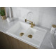 Мойка кварцевая FLUGEN 60/1,5, IT-GRANIT, PM237850-WH, белый, 775х495 мм, Paulmark