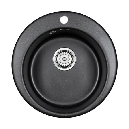 Мойка кварцевая GELEGEN 50, IT-GRANIT, PM404800-BL, черный, D475 мм, Paulmark Мойка кварцевая GELEGEN 50, IT-GRANIT, PM404800-BL, черный, D475 мм, Paulmark