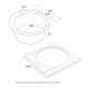 Мойка кварцевая GELEGEN 50, IT-GRANIT, PM404800-BL, черный, D475 мм, Paulmark Мойка кварцевая GELEGEN 50, IT-GRANIT, PM404800-BL, черный, D475 мм, Paulmark