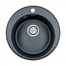 Мойка кварцевая GELEGEN 50, IT-GRANIT, PM404800-BLM, черный металлик, D475 мм, Paulmark