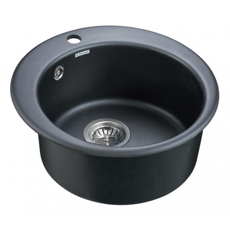 Мойка кварцевая GELEGEN 50, IT-GRANIT, PM404800-BLM, черный металлик, D475 мм, Paulmark Мойка кварцевая GELEGEN 50, IT-GRANIT, PM404800-BLM, черный металлик, D475 мм, Paulmark
