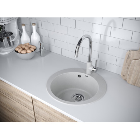 Мойка кварцевая GELEGEN 50, IT-GRANIT, PM404800-GR, серый, D475 мм, Paulmark Мойка кварцевая GELEGEN 50, IT-GRANIT, PM404800-GR, серый, D475 мм, Paulmark