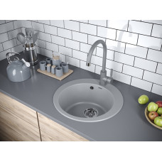 Мойка кварцевая GELEGEN 50, IT-GRANIT, PM404800-GRM, серый металлик, D475 мм, Paulmark