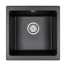 Мойка кварцевая GERA 50, IT-GRANIT, PM104546-BL, черный, 445х460, подст. мон. Paulmark