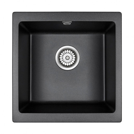 Мойка кварцевая GERA 50, IT-GRANIT, PM104546-BL, черный, 445х460, подст. мон. Paulmark Мойка кварцевая GERA 50, IT-GRANIT, PM104546-BL, черный, 445х460, подст. мон. Paulmark