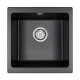 Мойка кварцевая GERA 50, IT-GRANIT, PM104546-BLM, черный металлик, 445х460, подст. мон. Paulmark