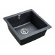 Мойка кварцевая GERA 50, IT-GRANIT, PM104546-BLM, черный металлик, 445х460, подст. мон. Paulmark