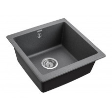 Мойка кварцевая GERA 50, IT-GRANIT, PM104546-DG, графит, 445х460, подст. мон. Paulmark
