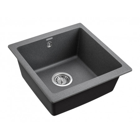 Мойка кварцевая GERA 50, IT-GRANIT, PM104546-DG, графит, 445х460, подст. мон. Paulmark Мойка кварцевая GERA 50, IT-GRANIT, PM104546-DG, графит, 445х460, подст. мон. Paulmark