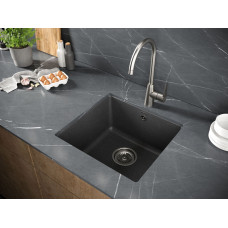 Мойка кварцевая GERA 50, IT-GRANIT, PM104546-DG, графит, 445х460, подст. мон. Paulmark