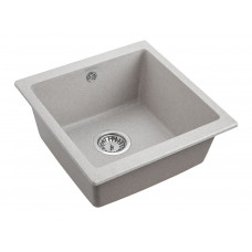 Мойка кварцевая GERA 50, IT-GRANIT, PM104546-GR, серый, 445х460, подст. мон. Paulmark