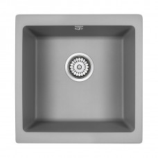 Мойка кварцевая GERA 50, IT-GRANIT, PM104546-GRM, серый металлик, 445х460, подст. мон. Paulmark