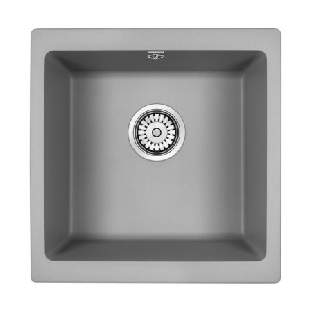 Мойка кварцевая GERA 50, IT-GRANIT, PM104546-GRM, серый металлик, 445х460, подст. мон. Paulmark Мойка кварцевая GERA 50, IT-GRANIT, PM104546-GRM, серый металлик, 445х460, подст. мон. Paulmark