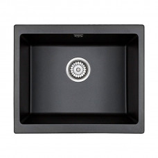 Мойка кварцевая GERA 60, IT-GRANIT, PM205546-BL, черный, 555х460, подст. мон. Paulmark